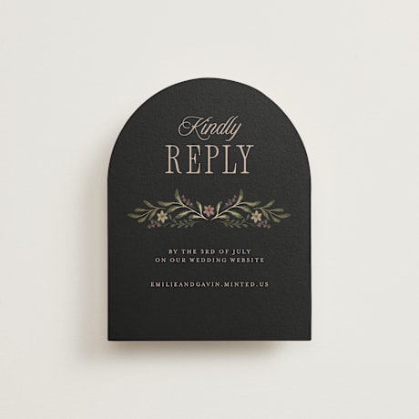 Foil-Pressed RSVP Online Enclosure Cards