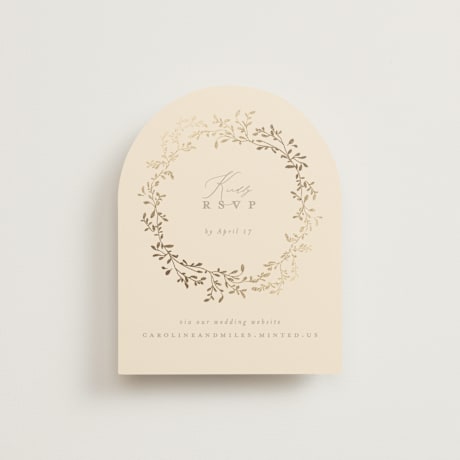 Foil-Pressed RSVP Online Enclosure Cards