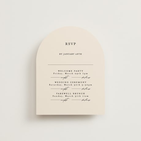 Multi-Event RSVP Cards