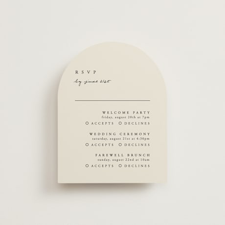 Multi-Event RSVP Cards