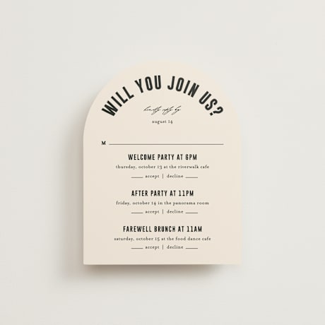 Multi-Event RSVP Cards