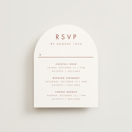 Multi-Event RSVP Cards
