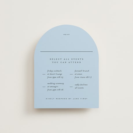 Multi-Event RSVP Cards