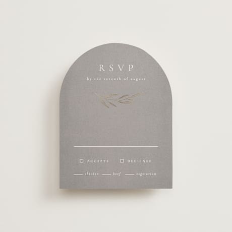 Foil-Pressed RSVP Cards