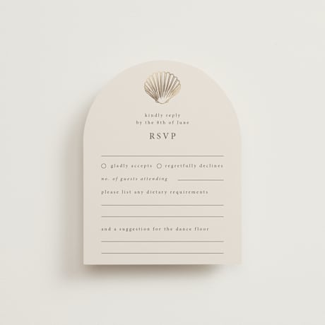 Foil-Pressed RSVP Cards