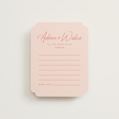 Bridal Shower Insert Cards