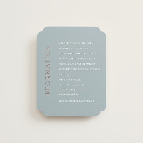 Foil-Pressed Direction Cards