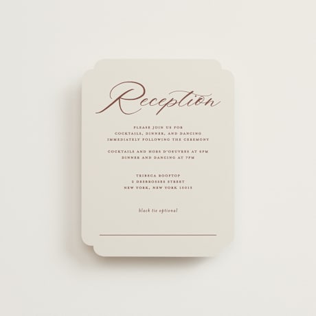 Reception Cards