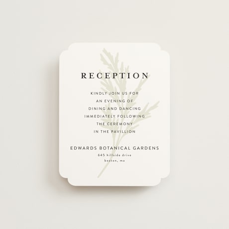 Reception Cards