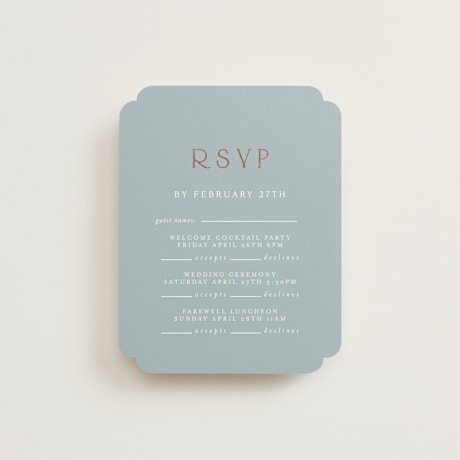 Foil-Pressed Multi-Event RSVP Cards