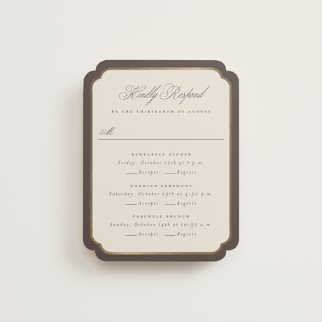 Foil-Pressed Multi-Event RSVP Cards