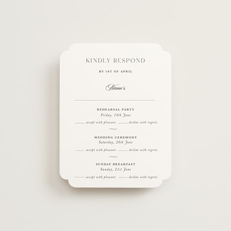 Multi-Event RSVP Cards