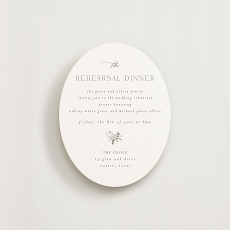 Rehearsal Dinner Cards