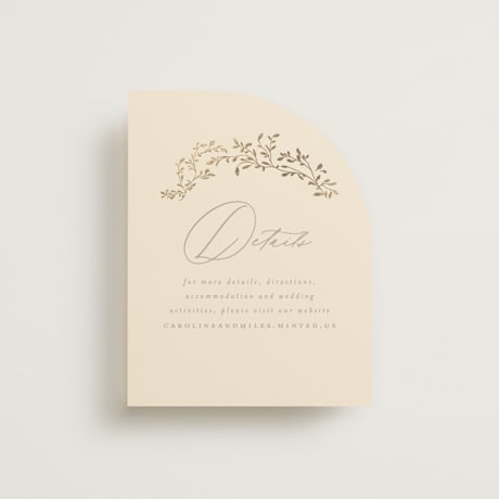 Foil-Pressed Direction Cards