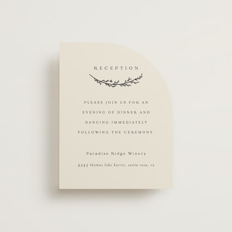 Foil-Pressed Reception Cards