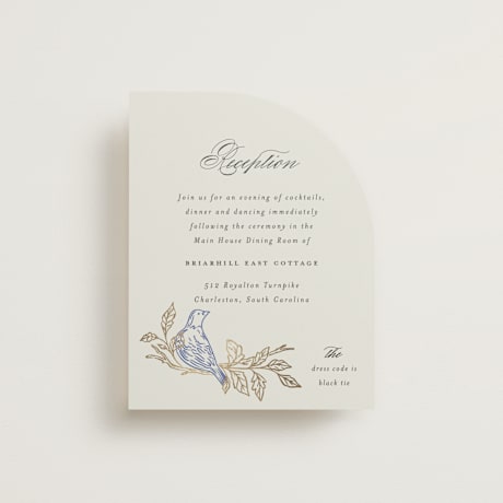 Foil-Pressed Reception Cards