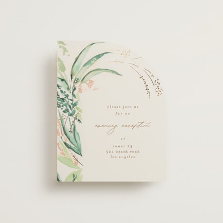 Foil-Pressed Reception Cards