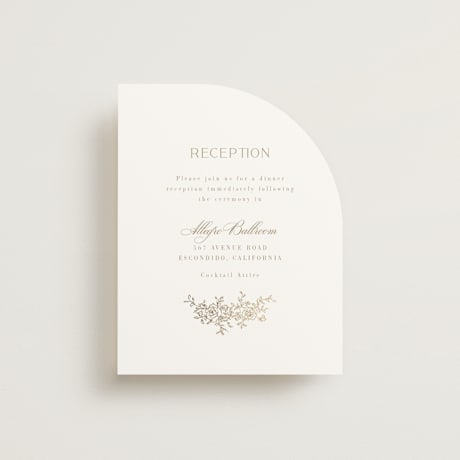 Foil-Pressed Reception Cards