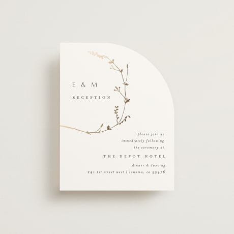 Foil-Pressed Reception Cards