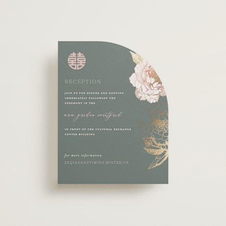 Foil-Pressed Reception Cards