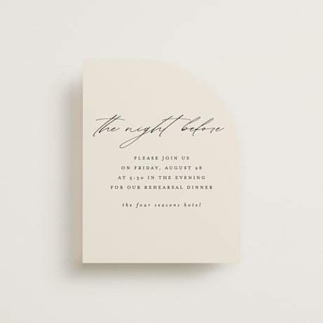 Rehearsal Dinner Cards