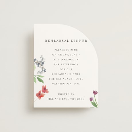 Rehearsal Dinner Cards