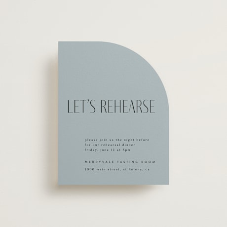 Rehearsal Dinner Cards