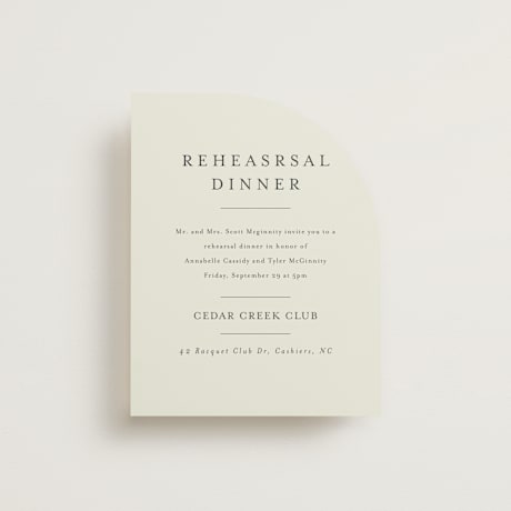 Rehearsal Dinner Cards