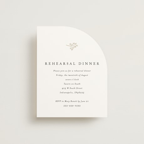 Rehearsal Dinner Cards