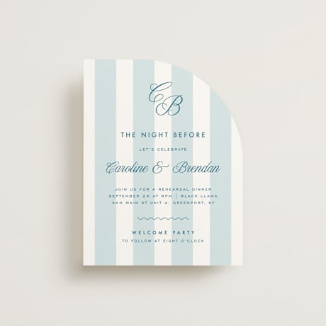 Rehearsal Dinner Cards