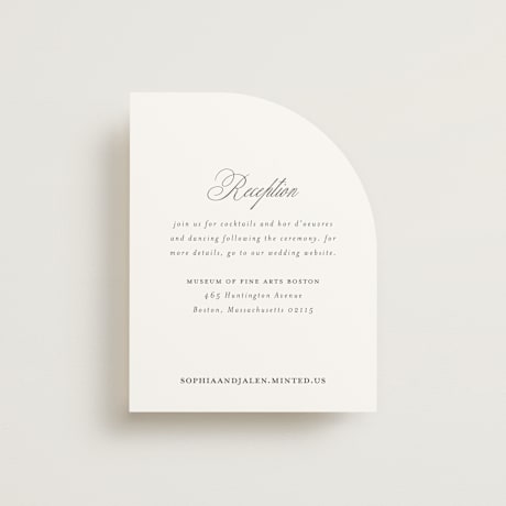 Reception Cards