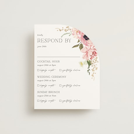 Foil-Pressed Multi-Event RSVP Cards