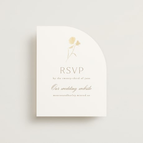 Foil-Pressed RSVP Online Enclosure Cards