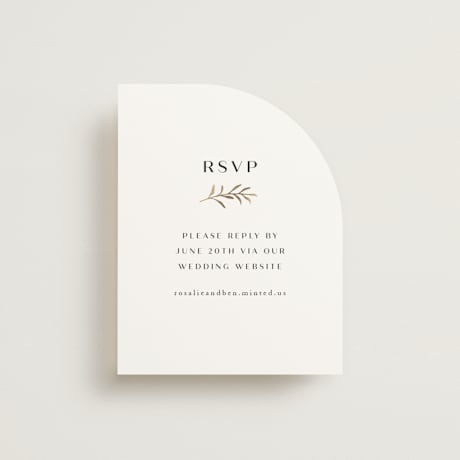 Foil-Pressed RSVP Online Enclosure Cards