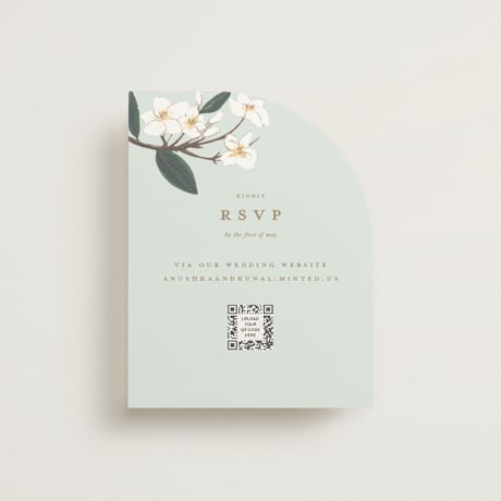 Foil-Pressed RSVP Online Enclosure Cards