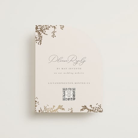 Foil-Pressed RSVP Online Enclosure Cards