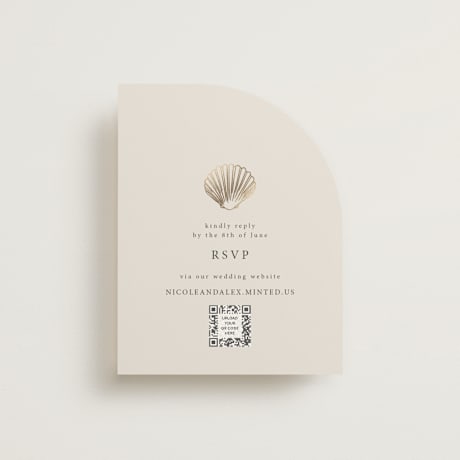 Foil-Pressed RSVP Online Enclosure Cards