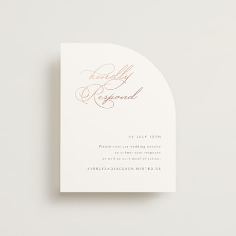 Foil-Pressed RSVP Online Enclosure Cards