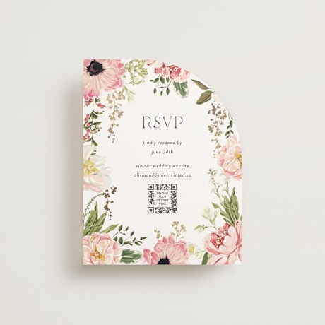 Foil-Pressed RSVP Online Enclosure Cards
