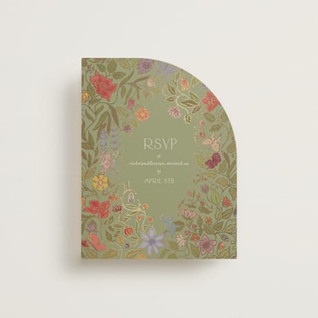 Foil-Pressed RSVP Online Enclosure Cards