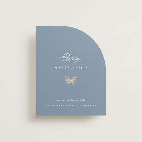 Foil-Pressed RSVP Online Enclosure Cards