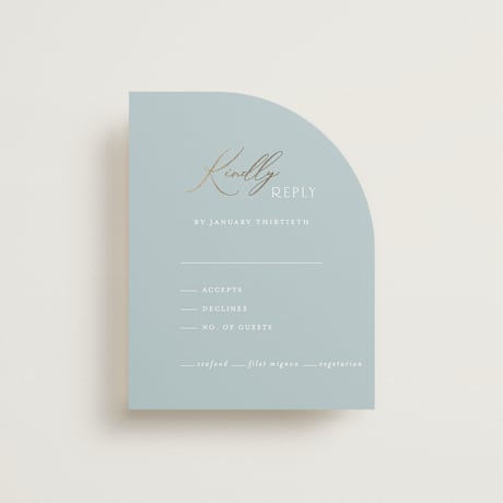 Foil-Pressed RSVP Cards