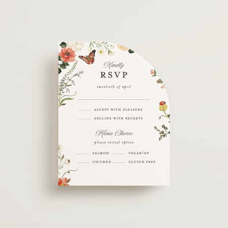 Foil-Pressed RSVP Cards