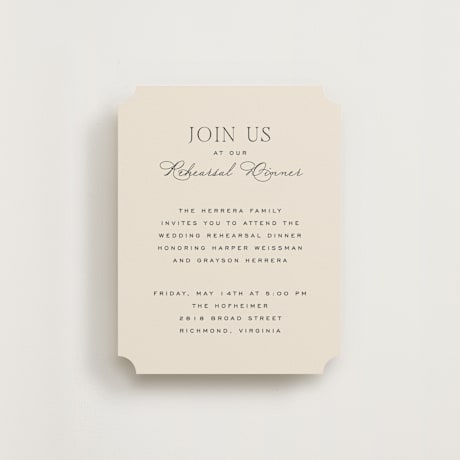 Rehearsal Dinner Cards