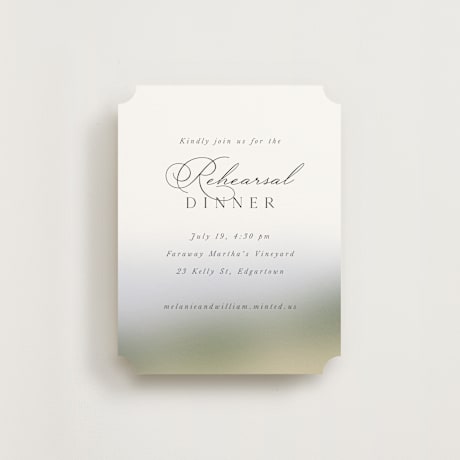 Rehearsal Dinner Cards