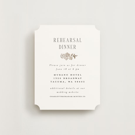 Rehearsal Dinner Cards