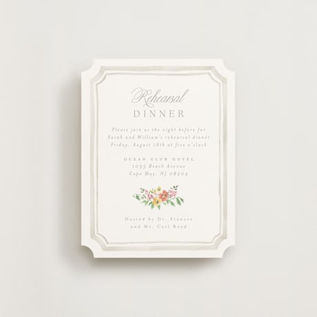 Rehearsal Dinner Cards