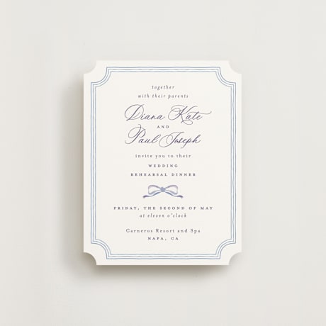 Rehearsal Dinner Cards