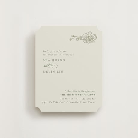 Rehearsal Dinner Cards
