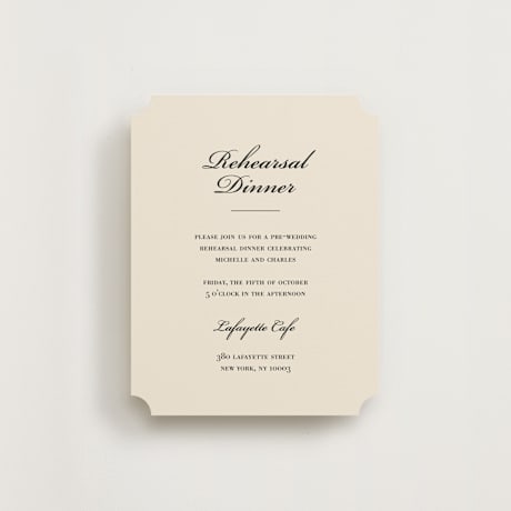 Rehearsal Dinner Cards